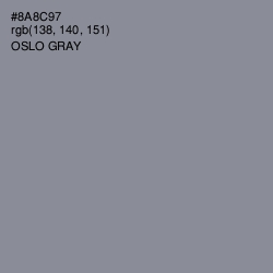 #8A8C97 - Oslo Gray Color Image